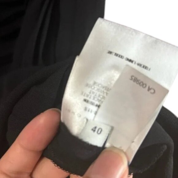 Aquilano Rimondi black pleated sheath dress size 40 - Picture 4 of 6